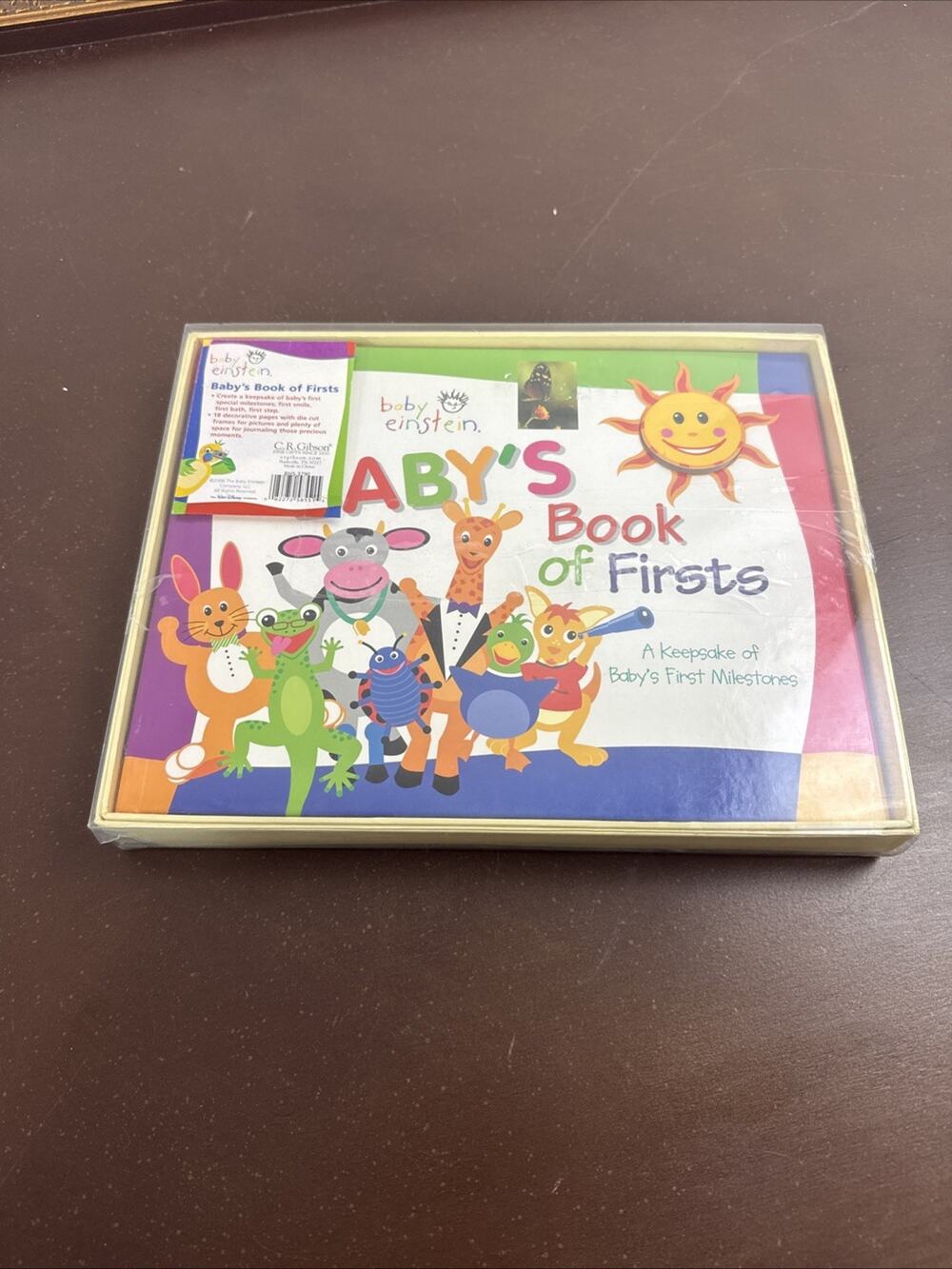 Baby Einstein Baby’s Book Of Firsts Book Milestones Keepsake C.R. CR Gibson 2006